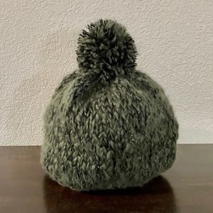 Woman’s Green and Black Knit Beanie